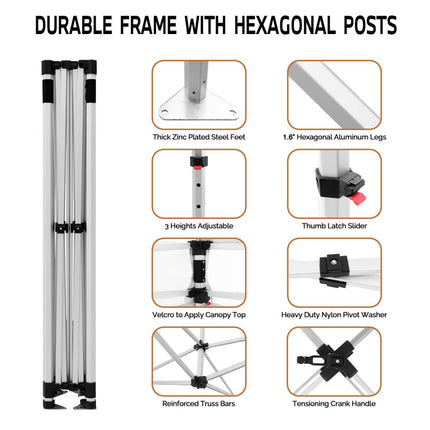 ABLEM8CANOPY 10x10 Pop Up Tie Dye Canopy Tent - ablem8canopy