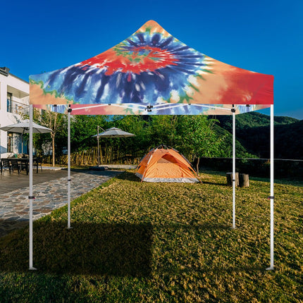 ABLEM8CANOPY 10x10 Pop Up Tie Dye Canopy Tent - ablem8canopy