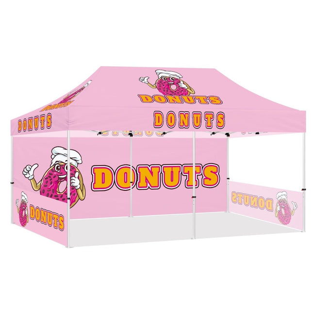 Custom Pop up 10x20 Canopy Full Back Wall (Single/Double Sided) - ablem8canopy