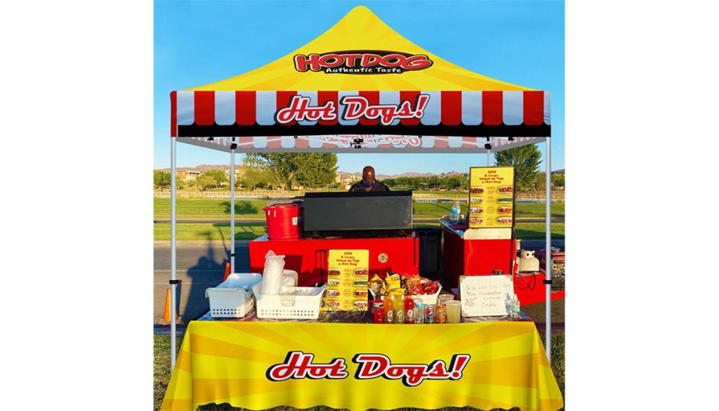 SET THE TONE IN YOUR CUSTOM TENT - ablem8canopy