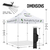 10x10 Craft Fair Tent - Pop Up Customized Canopy Tents for Handmade Soy Candles - ablem8canopy