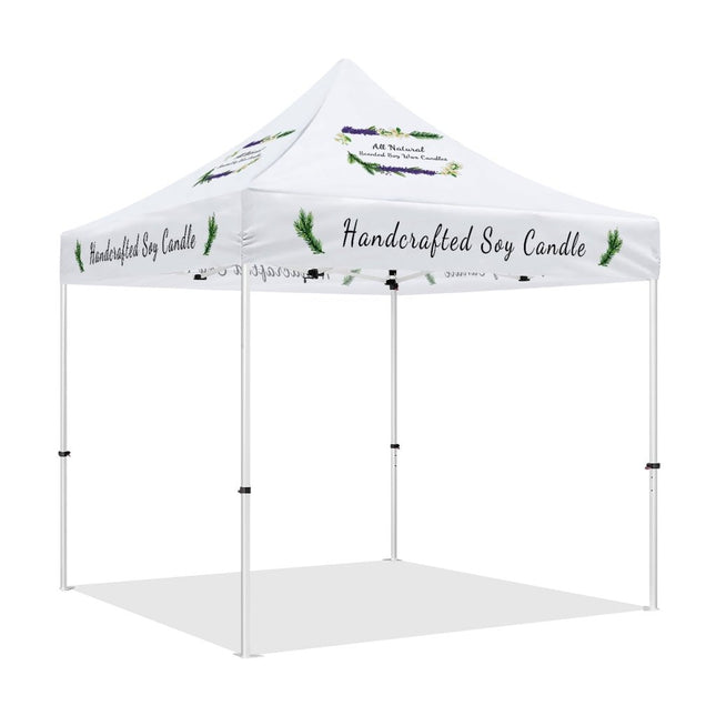10x10 Craft Fair Tent - Pop Up Customized Canopy Tents for Handmade Soy Candles - ablem8canopy