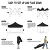 ABLEM8CANOPY 10x10 Black Canopy Tent - ablem8canopy