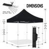 ABLEM8CANOPY 10x10 Black Canopy Tent - ablem8canopy