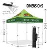 ABLEM8CANOPY 10x10 Fresh Produce Pop Up Event Canopy Tents - ablem8canopy