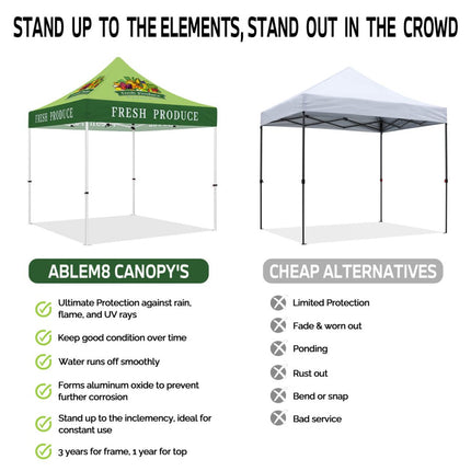 ABLEM8CANOPY 10x10 Fresh Produce Pop Up Event Canopy Tents - ablem8canopy