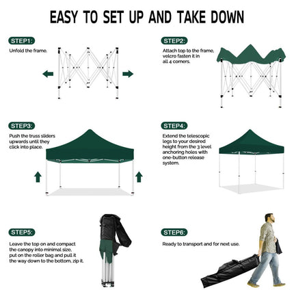 ABLEM8CANOPY 10x10 Green Canopy Tent - ablem8canopy