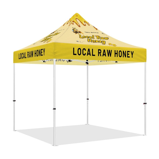 ABLEM8CANOPY 10x10 Outdoor Canopy Tent with sides for Local Honey Business - ablem8canopy