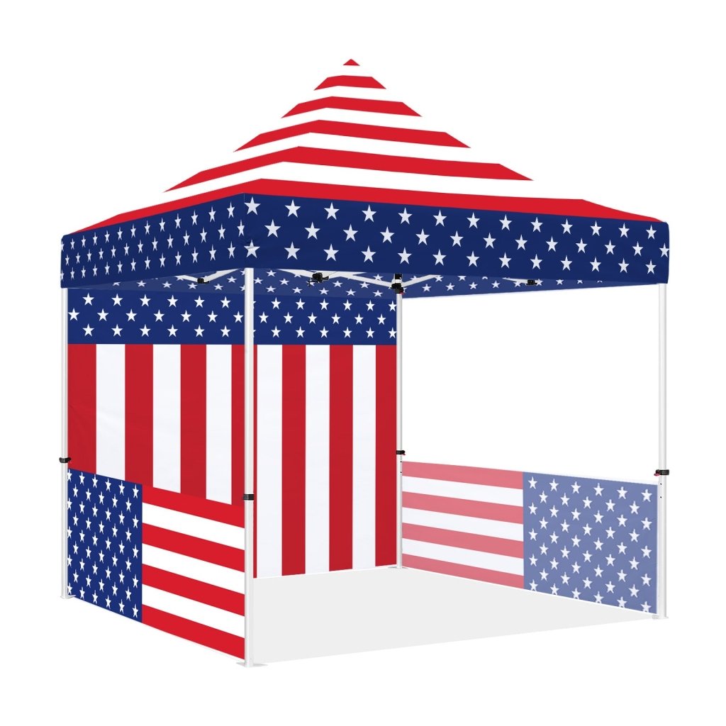 flag tent 10x10 Pop Up Canopy Tent-American Flag