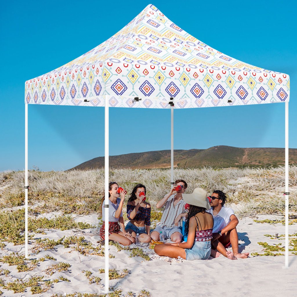 hippie tent ABLEM8CANOPY 10x10 Pop Up Canopy Tent - Boho