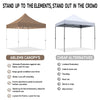ABLEM8CANOPY 10x10 Pop Up Canopy Tent - Coffee - ablem8canopy