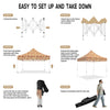 ABLEM8CANOPY 10x10 Pop Up Canopy Tent - Leaves - ablem8canopy