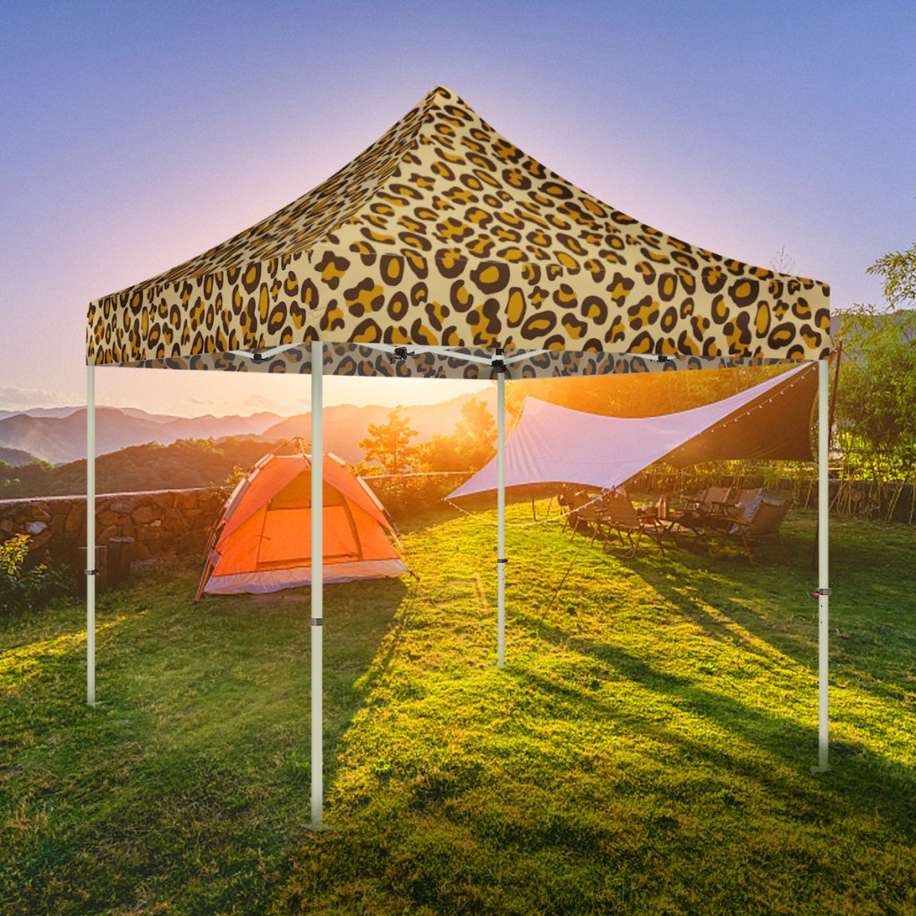 print tents 10x10 Pop Up Canopy Tent - Leopard