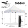 ABLEM8CANOPY 10x10 Pop Up Canopy Tent - Polka Dots - ablem8canopy