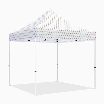 ABLEM8CANOPY 10x10 Pop Up Canopy Tent - Polka Dots - ablem8canopy