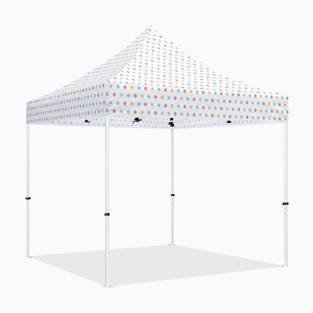 ABLEM8CANOPY 10x10 Pop Up Canopy Tent - Polka Dots - ablem8canopy
