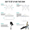 ABLEM8CANOPY 10x10 Pop Up Canopy Tent - Polka Dots - ablem8canopy