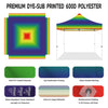 ABLEM8CANOPY 10x10 Pop Up Rainbow Canopy Tent - ablem8canopy