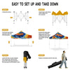 ABLEM8CANOPY 10x10 Pop Up Tie Dye Canopy Tent - ablem8canopy