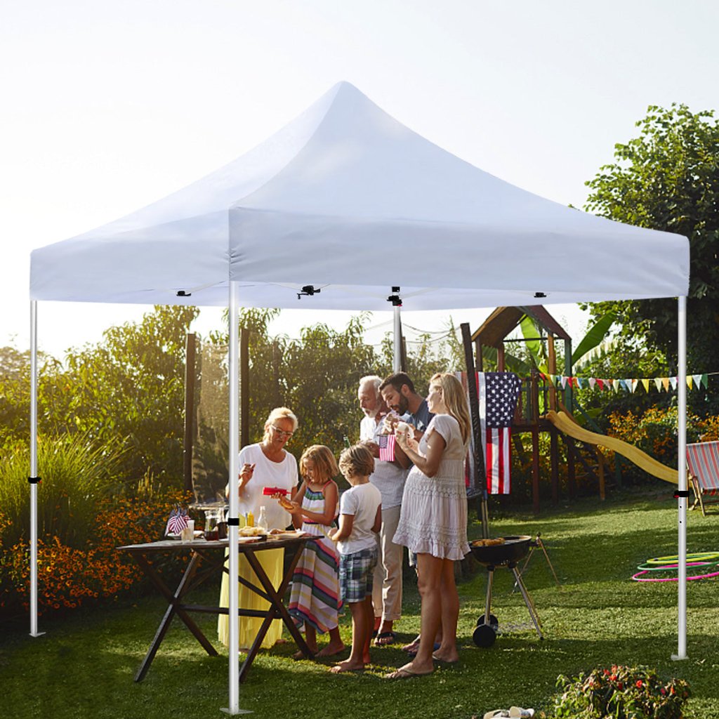 10x10 Pop Up White Canopy Tents
