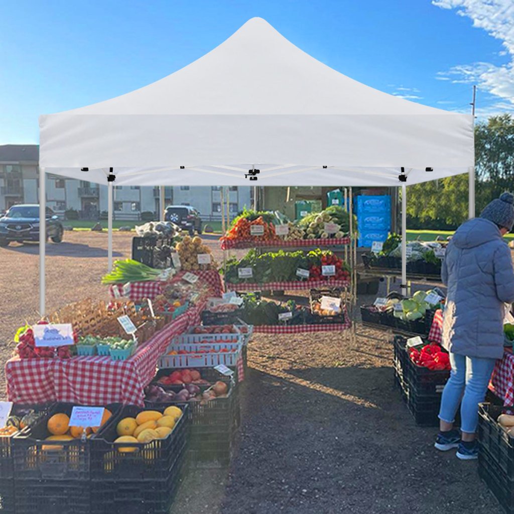 10x10 Pop Up White Canopy Tents