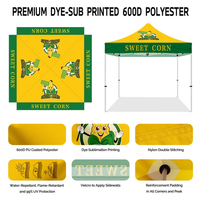 ABLEM8CANOPY 10x10 Sweet Corn Canopy Pop Up Tent - ablem8canopy