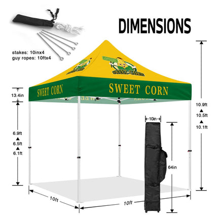 ABLEM8CANOPY 10x10 Sweet Corn Canopy Pop Up Tent - ablem8canopy