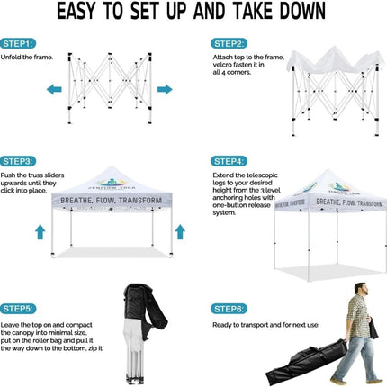 ABLEM8CANOPY BREATHE FLOW TRANSFORM 10x10 Canopy Tent - ablem8canopy