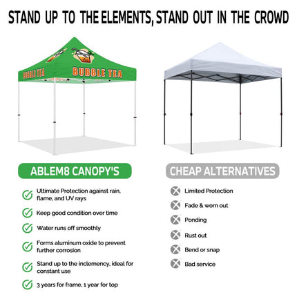 ABLEM8CANOPY Bubble Tea 10x10 pop up canopy tent - ablem8canopy