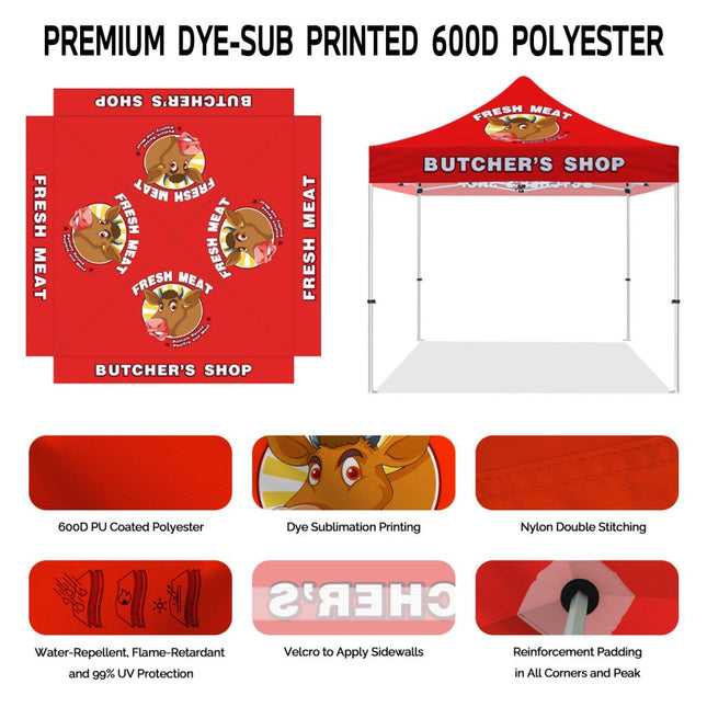 ABLEM8CANOPY Butcher Shop 10x10 Canopy Tent with Walls - ablem8canopy