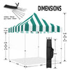 ABLEM8CANOPY Carnival 10x10 Pop Up Canopy Tent - Green - ablem8canopy