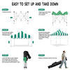 ABLEM8CANOPY Carnival 10x10 Pop Up Canopy Tent - Green - ablem8canopy