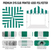 ABLEM8CANOPY Carnival 10x10 Pop Up Canopy Tent - Green - ablem8canopy