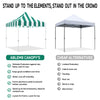 ABLEM8CANOPY Carnival 10x10 Pop Up Canopy Tent - Green - ablem8canopy