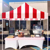 ABLEM8CANOPY Carnival 10x10 Red and White Striped Canopy Tent - ablem8canopy