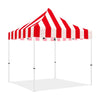 ABLEM8CANOPY Carnival 10x10 Red and White Striped Canopy Tent - ablem8canopy