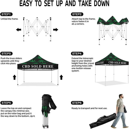 ABLEM8CANOPY CBD Sold Here 10x10 Cooshade Pop Up Canopy Tent - ablem8canopy