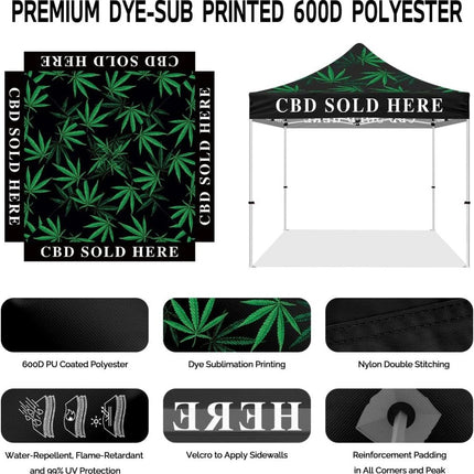ABLEM8CANOPY CBD Sold Here 10x10 Cooshade Pop Up Canopy Tent - ablem8canopy