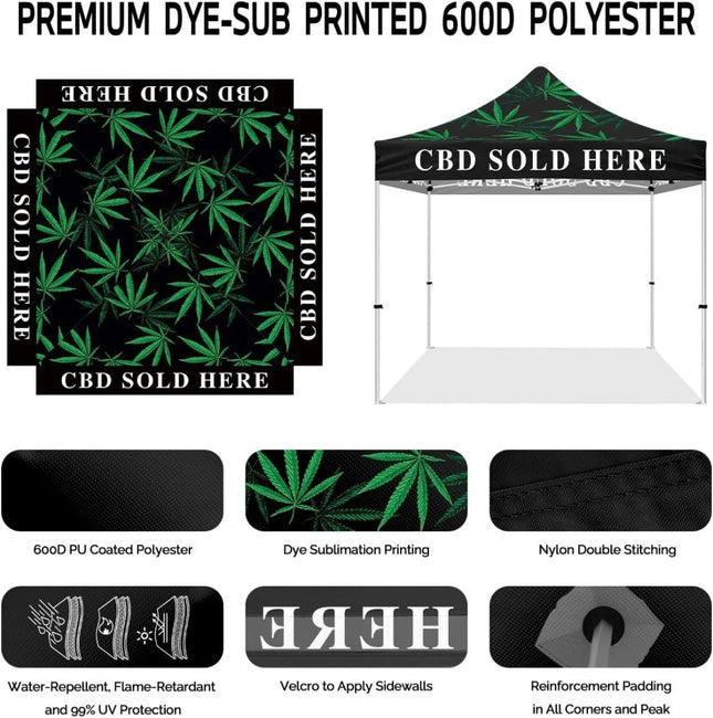 ABLEM8CANOPY CBD Sold Here 10x10 Cooshade Pop Up Canopy Tent - ablem8canopy