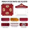 ABLEM8CANOPY Cinnamon Roasted Almonds 10 x 10 canopy tent with sidewalls - ablem8canopy