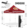 ABLEM8CANOPY Cinnamon Roasted Almonds 10 x 10 canopy tent with sidewalls - ablem8canopy