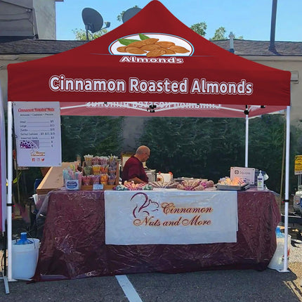 ABLEM8CANOPY Cinnamon Roasted Almonds 10 x 10 canopy tent with sidewalls - ablem8canopy