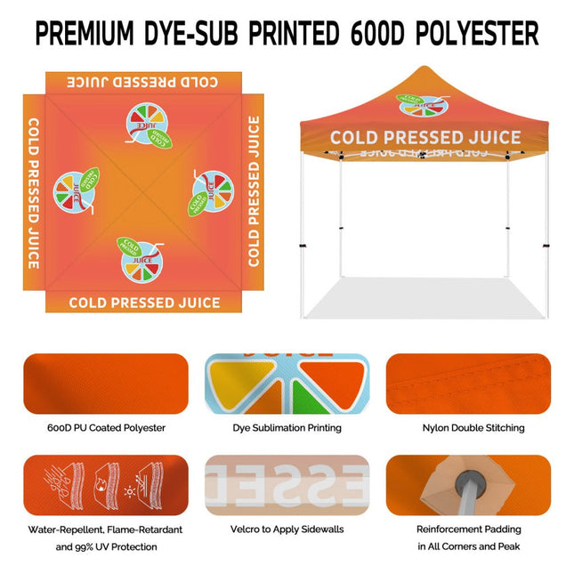 ABLEM8CANOPY Cold Pressed Juice 10x10 Canopy With Tent - ablem8canopy