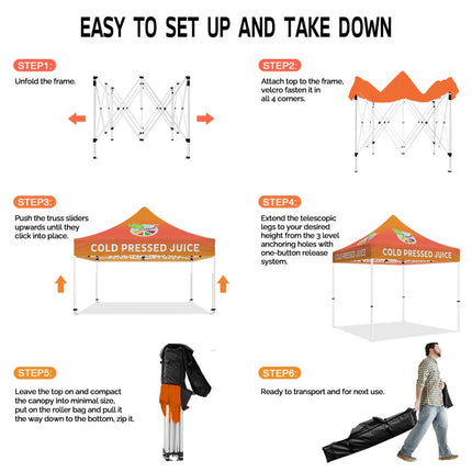 ABLEM8CANOPY Cold Pressed Juice 10x10 Canopy With Tent - ablem8canopy