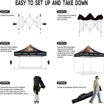 ABLEM8CANOPY CRAFTFLOORS 10x10 Canopies and Pop Up Tents - ablem8canopy