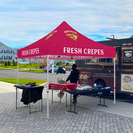 ABLEM8CANOPY Fresh Crepes 10x10 Covered Canopy Tent - ablem8canopy