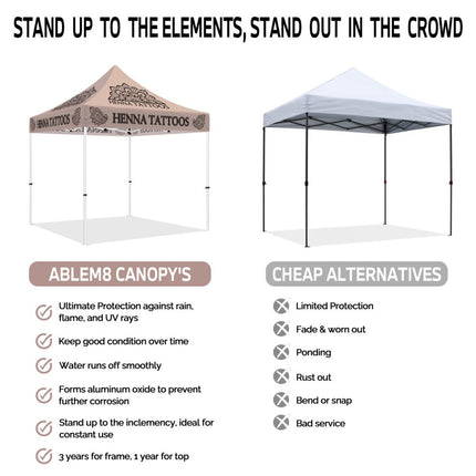 ABLEM8CANOPY Henna Tattoos 10x10 Portable Canopies Tent - ablem8canopy