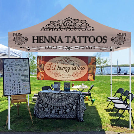 ABLEM8CANOPY Henna Tattoos 10x10 Portable Canopies Tent - ablem8canopy