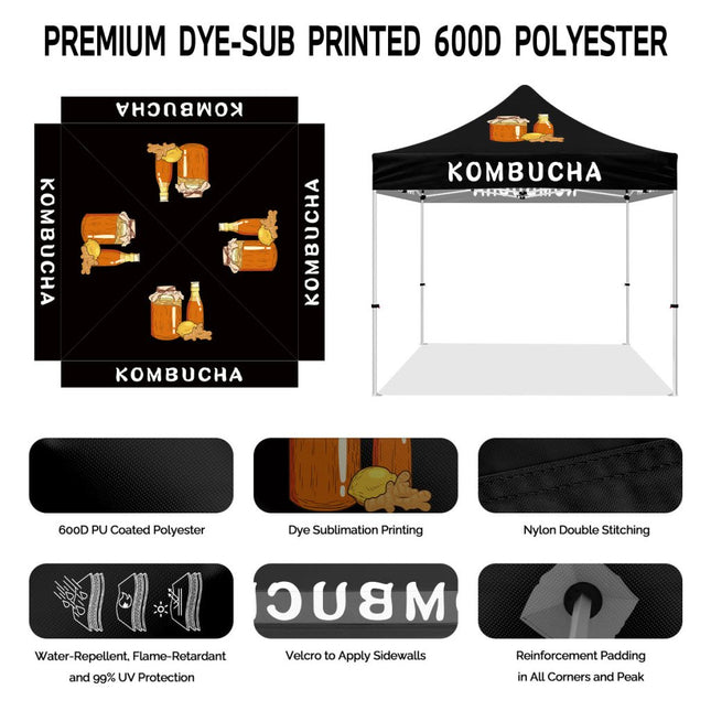 ABLEM8CANOPY Kombucha 10x10 Pop Up Outdoor Canopies Tents - ablem8canopy