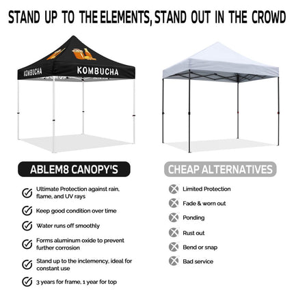 ABLEM8CANOPY Kombucha 10x10 Pop Up Outdoor Canopies Tents - ablem8canopy